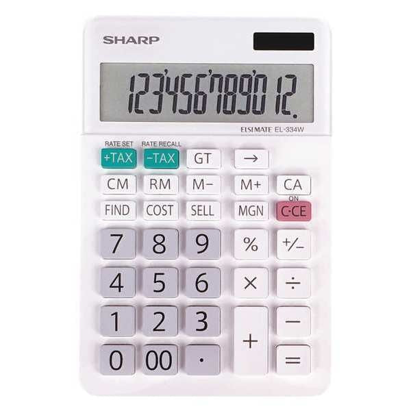 Desktop Calculator, LCD, 12 Display Digits