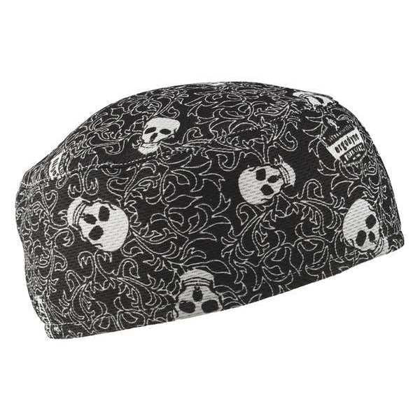 Skull Cap, Black/White, Skulls