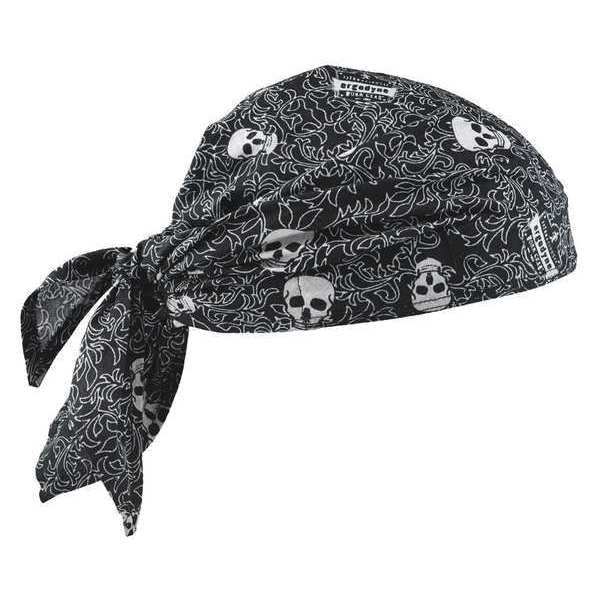 Triangle Hat, Black/White, Skulls