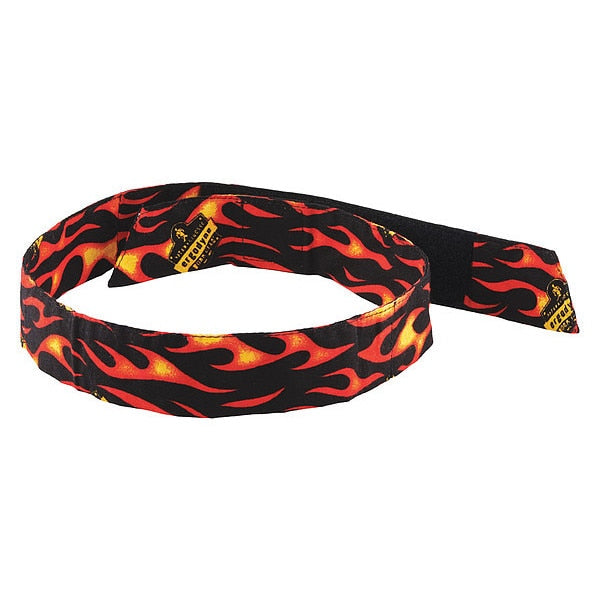 Bandana, Orange/Red, Flames