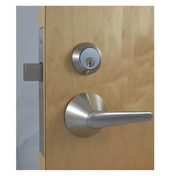 Door Lever Lockset, Cylindrical, Mech
