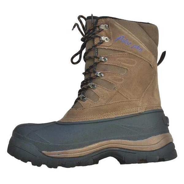 Insulated Winter Boots, Brown/Black, Size 11, PR
