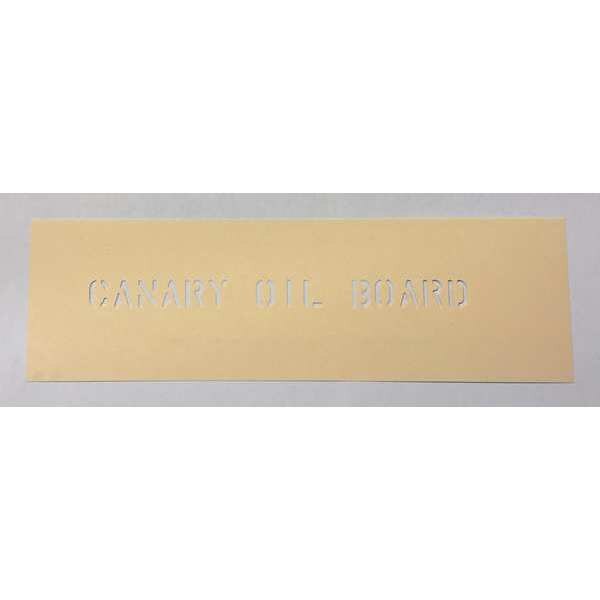 Oil Stencil Board, Paper, Yellow, 24
