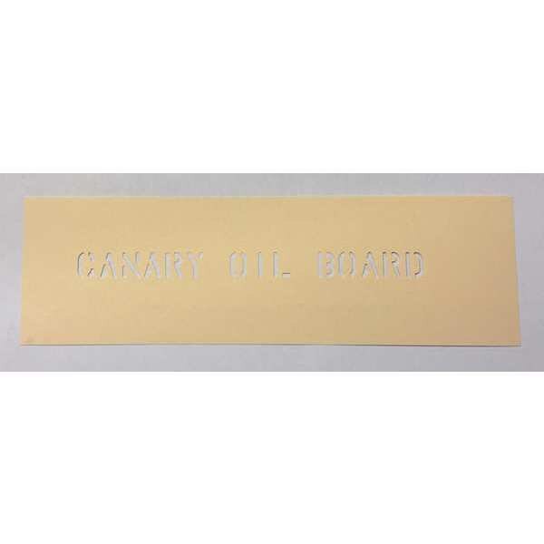 Oil Stencil Board, Paper, Yellow, 20