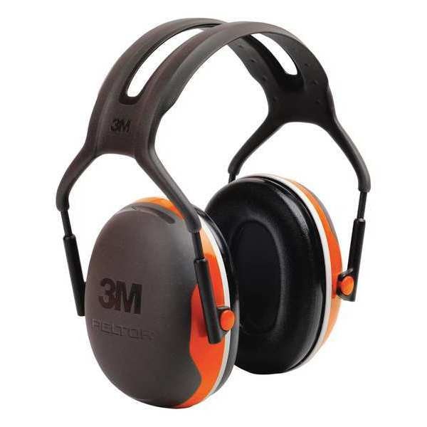 Over-the-Head Ear Muffs, 27 dB, Peltor X4, Orange