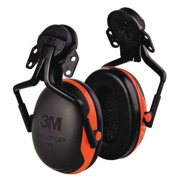 Hard Hat Mounted Ear Muffs, 21 dB, Peltor X1, Orange