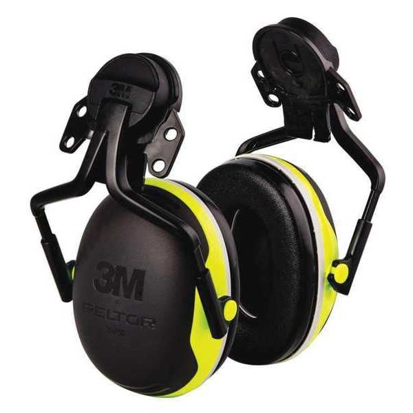 Hard Hat Mounted Ear Muffs, 25 dB, Peltor X4, Orange