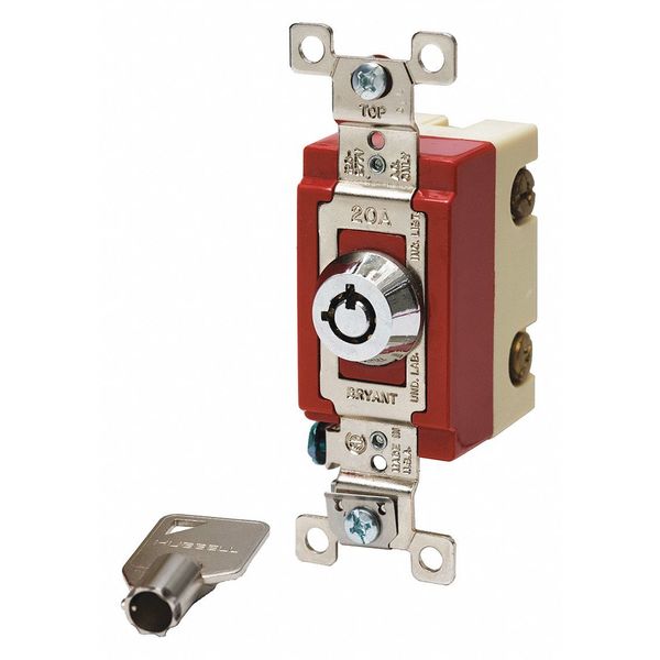 Wall Switch, 20A, 3-Way Type, Locking