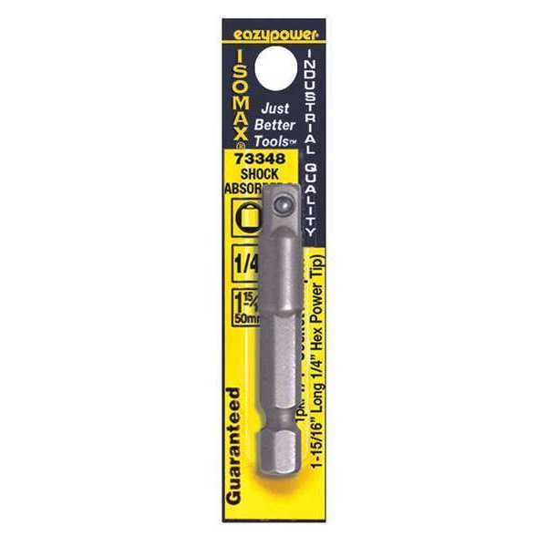 Socket Adapter, 1/4 Hex to 1/4 Sq., 2 In