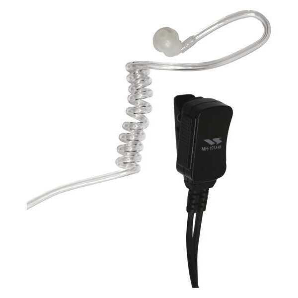 Surveillance Kit, 1 Wire, 3 ft. Cord L, Blk