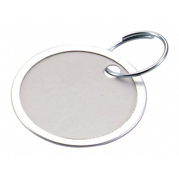 White Key Tag, 1-1/4