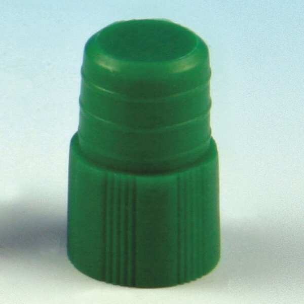 Plug Cap, Green, Polyethylene, PK1000