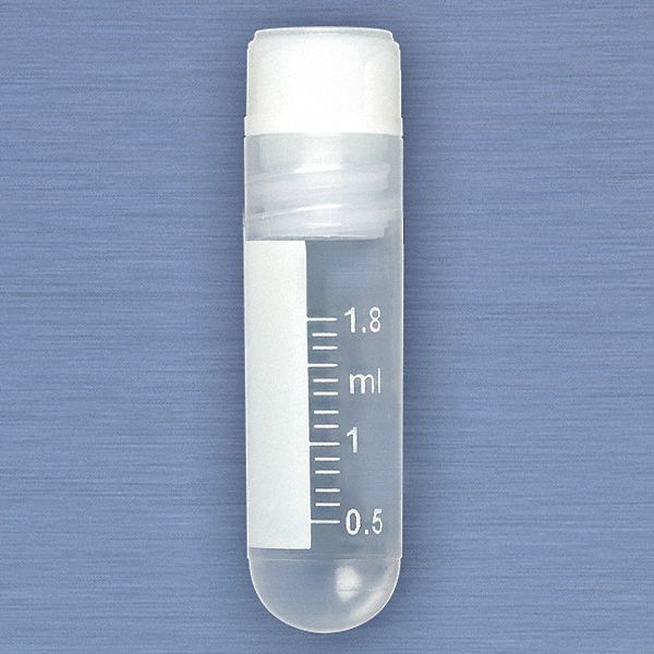 Cryogenic Vial, 12.5mm Dia, Clear, PK500