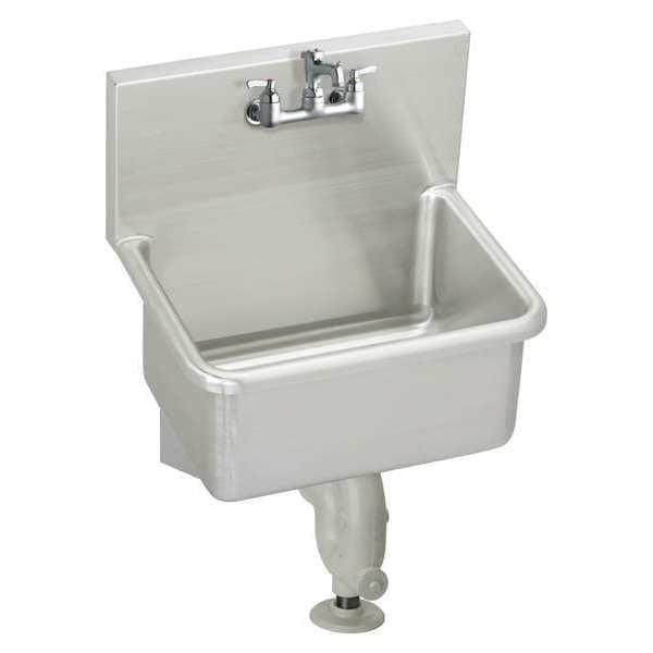 19 1/2 in W x 25 in L x 12 in H, Wall , Stainless Steel ,