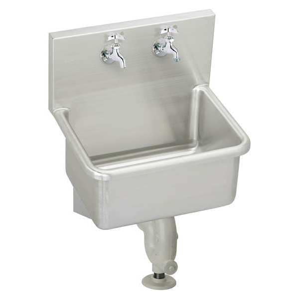 19 1/2 in W x 25 in L x 12 in H, Wall , Stainless Steel ,