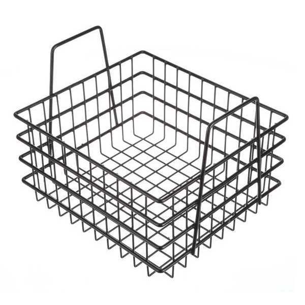 Black Rectangular Storage Basket, Plastic