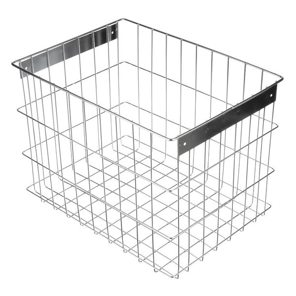 Silver Rectangular 1-3/8 in Opening Mesh Size, Stainless Steel