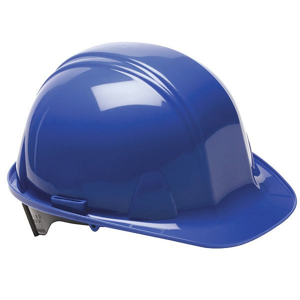 Front Brim Hard Hat, Type 1, Class E, Ratchet (4-Point), Blue
