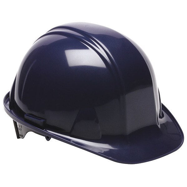 Front Brim Hard Hat, Type 1, Class E, Ratchet (4-Point), Dark Blue