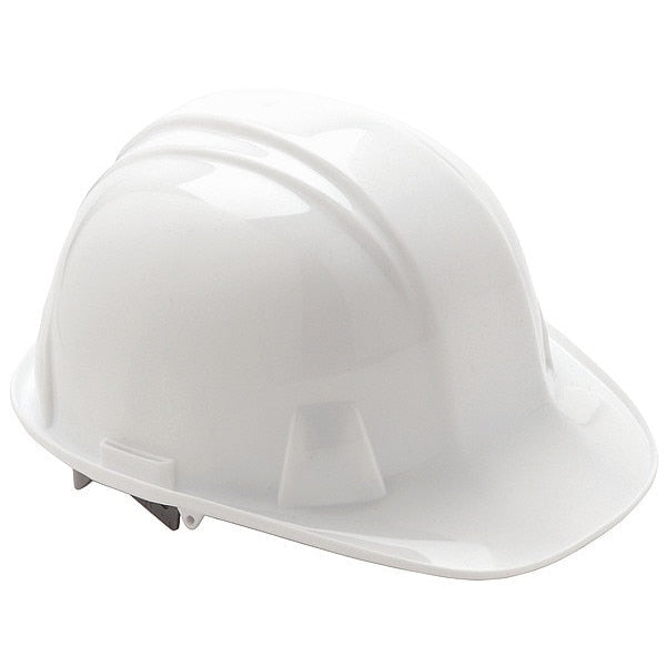 Front Brim Hard Hat, Type 1, Class E, Pinlock (4-Point), White