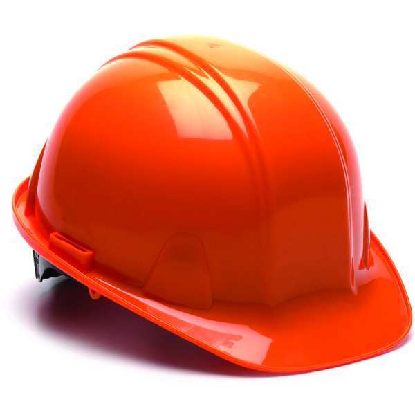 Front Brim Hard Hat, Type 1, Class E, Pinlock (4-Point), Orange