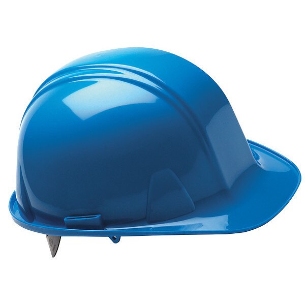 Front Brim Hard Hat, Type 1, Class E, Pinlock (4-Point), Light Blue
