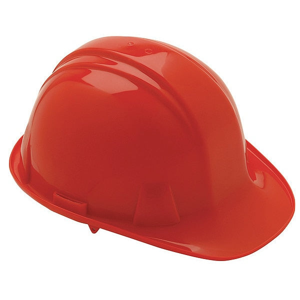 Front Brim Hard Hat, Type 1, Class E, Ratchet (4-Point), Red