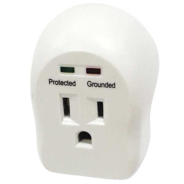 Surge Protector Plug Adapter, 1 Outlet