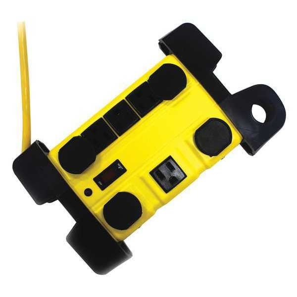 Surge Protector Outlet Strip, Yellow