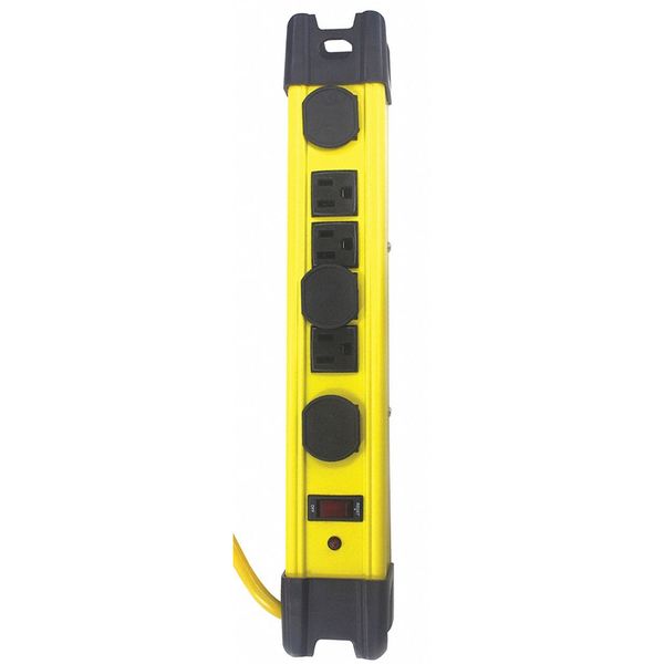 Surge Protector Outlet Strip, Yellow