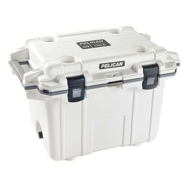 Marine Chest Cooler, White/Gray, Cap.50qt.