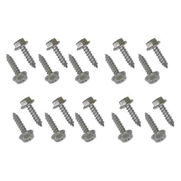 Lag Screw, 1/4 in, 1 in, Steel, Zinc Plated Hex External Hex Drive, 20 PK