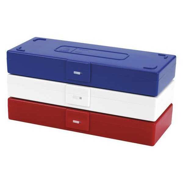 Microscope Slide Box, 50 Slots, Blue