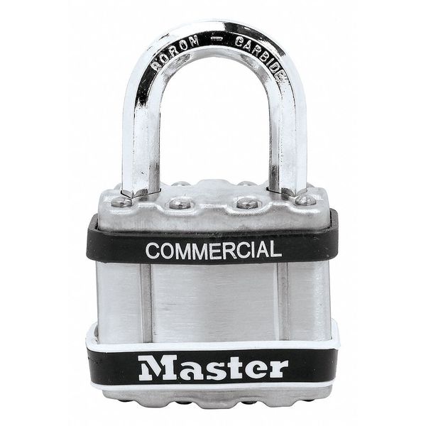 Padlock, Keyed Alike, Standard Shackle, Square Stainless steel Body, Boron Shackle, 15/16 in W