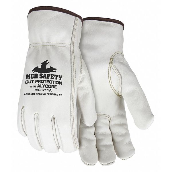 Cut Resistant Gloves, A9 Cut Level, Uncoated, 2XL, 1 PR