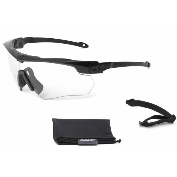 Safety Glasses, Wraparound Clear Polycarbonate Lens, Anti-Fog, Scratch-Resistant