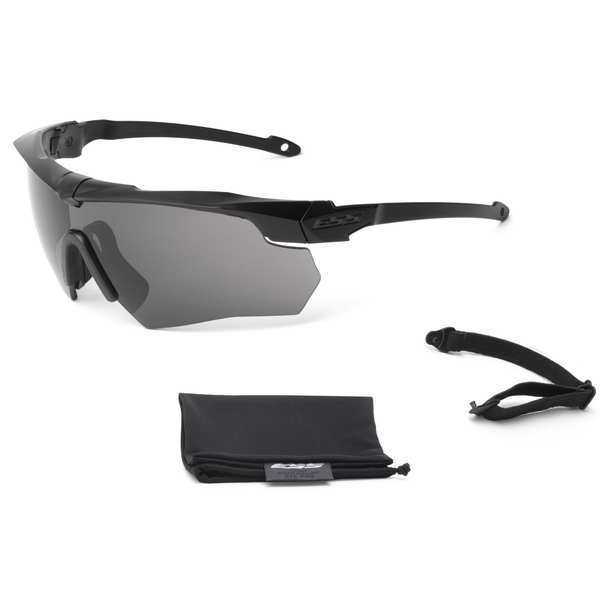 Safety Glasses, Wraparound Smoke Gray Polycarbonate Lens, Anti-Fog, Scratch-Resistant