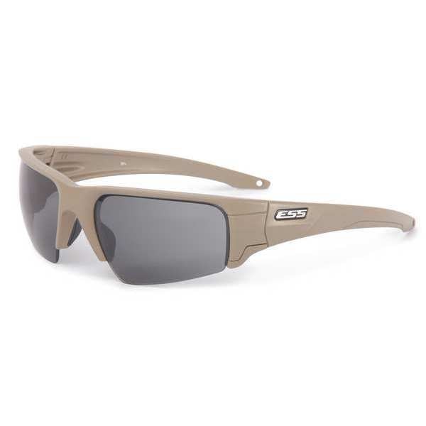 Safety Glasses, Wraparound Clear/Smoke Gray Polycarbonate Lens, Scratch-Resistant