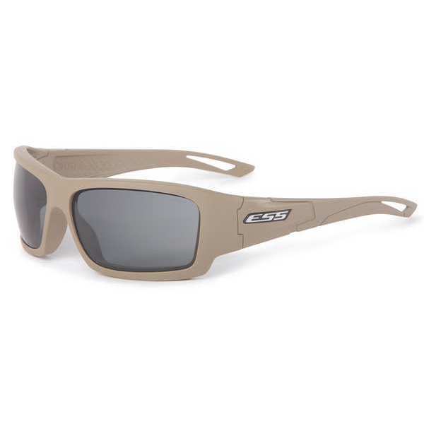 Safety Glasses, Traditional Smoke Gray Polycarbonate Lens, Scratch-Resistant