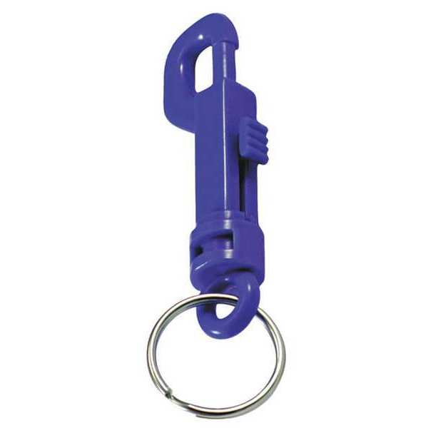 Plastic Key Clip, Plastic, Blue, PK25