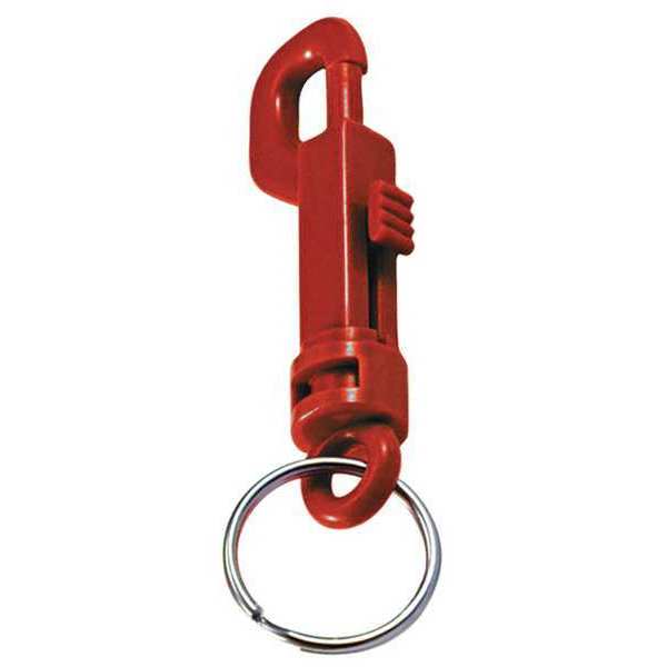 Plastic Key Clip, Plastic, Red, PK25