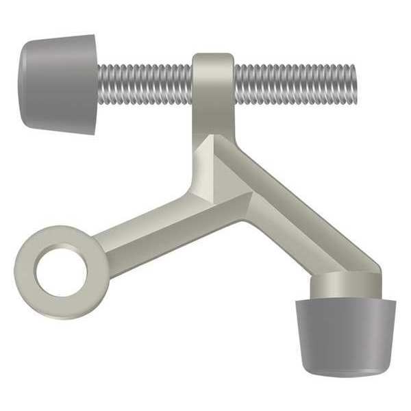 Door Stop, Zinc, Silver, 1-7/8