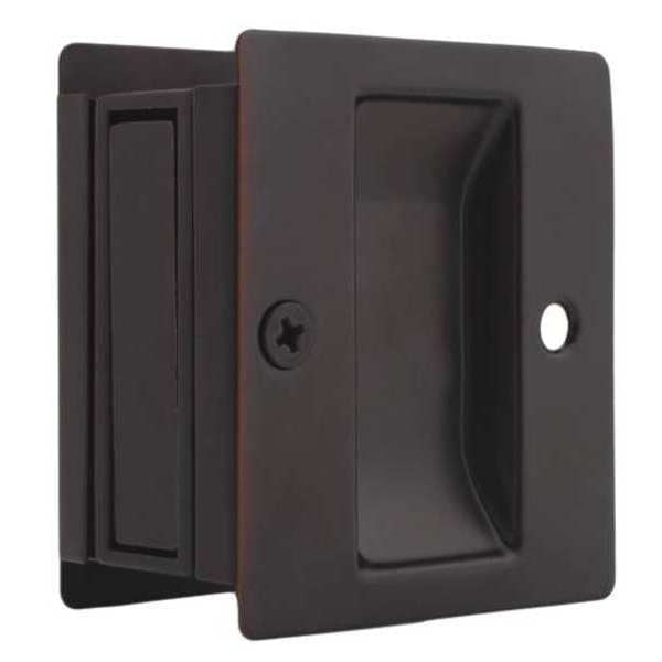 Pocket Door Lock, Steel, Brown