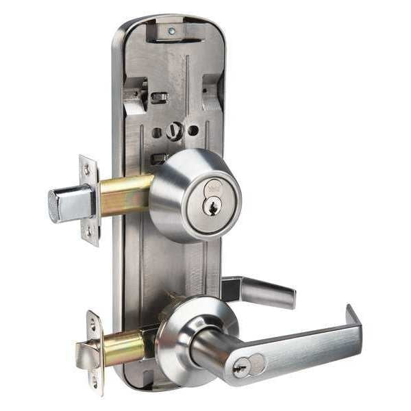 Lockset, Satin Chrome, Passage Function