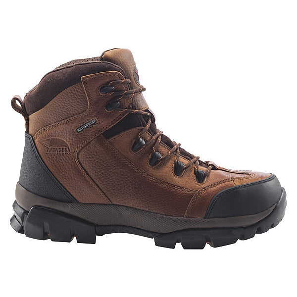 Hiking Boots, 15, M, Brown, Composite, PR