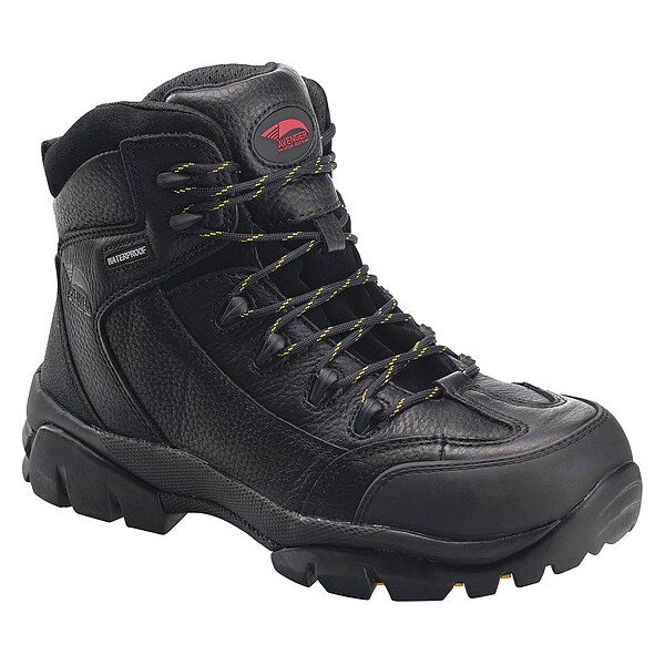 Size 15 Men's 6 in Work Boot Composite Work Boot, Black