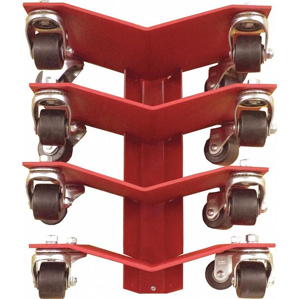Auto Dolly, Set of 4, Wall Mount, 150 lb.
