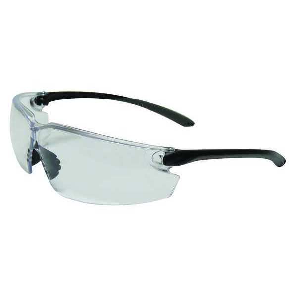 Safety Glasses, Wraparound Clear Polycarbonate Lens, Anti-Fog