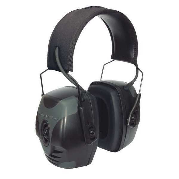 Over-the-Head Ear Muffs, 30 dB, Impact Pro, Black/Gray
