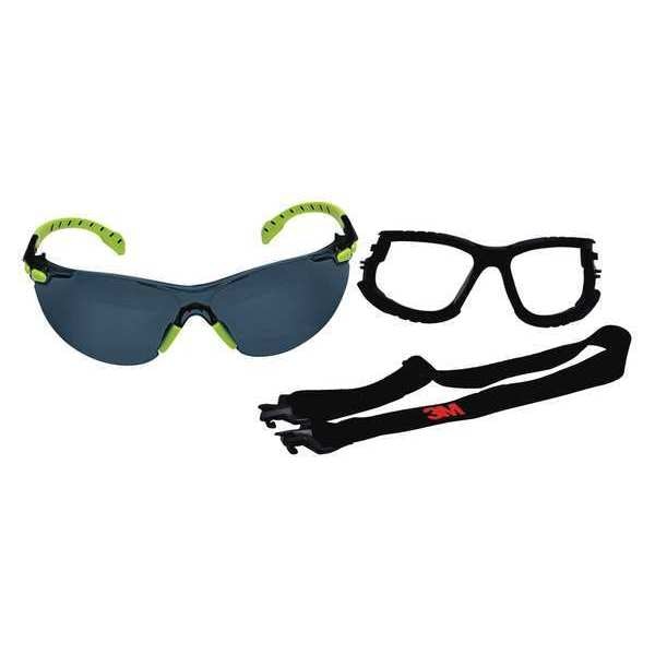 Safety Glasses, Gray Polycarbonate Lens, Anti-Fog